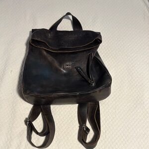 Bed Stu Black Leather Backpack